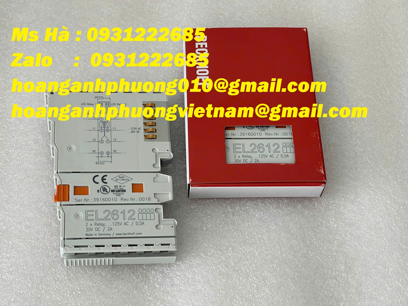 EL2612 Beckhoff, mô đun chất lượng cao, bền, hàng mới 100%